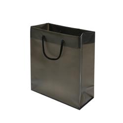 NON-IMPRINTED BLACK Frosted Bags - Small 6.5 W x 3.25 D x 8 "D (100/box)